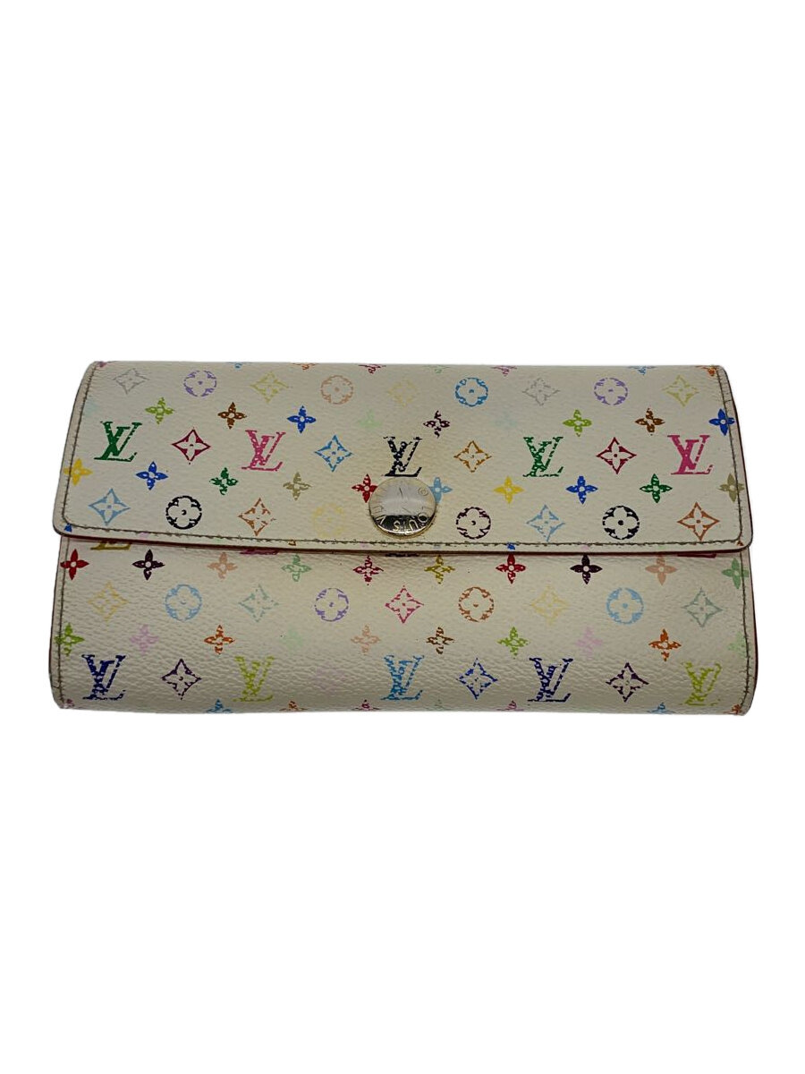 【中古】LOUIS VUITTON◆ポルト・フォイユ・サラ_モノグラム・マルチ色つや_マルチ色つや/PVC/マルチ色つや/レディース【服飾雑貨他】
