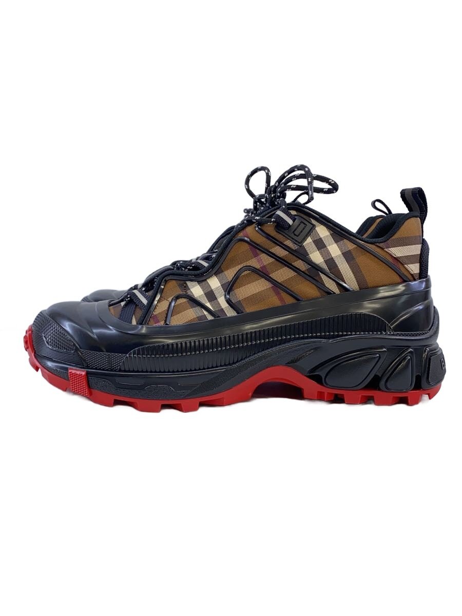 【中古】BURBERRY◆ローカットスニーカー/42/BLK//【シューズ】