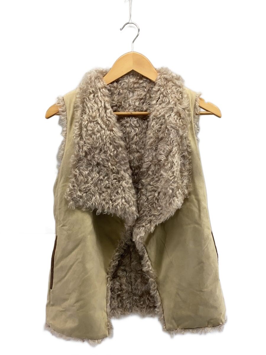 【中古】MORABITO◆ベスト/38/フェイクレザー/BEG/2173-53201【レディースウェア】|2nd STREET 店