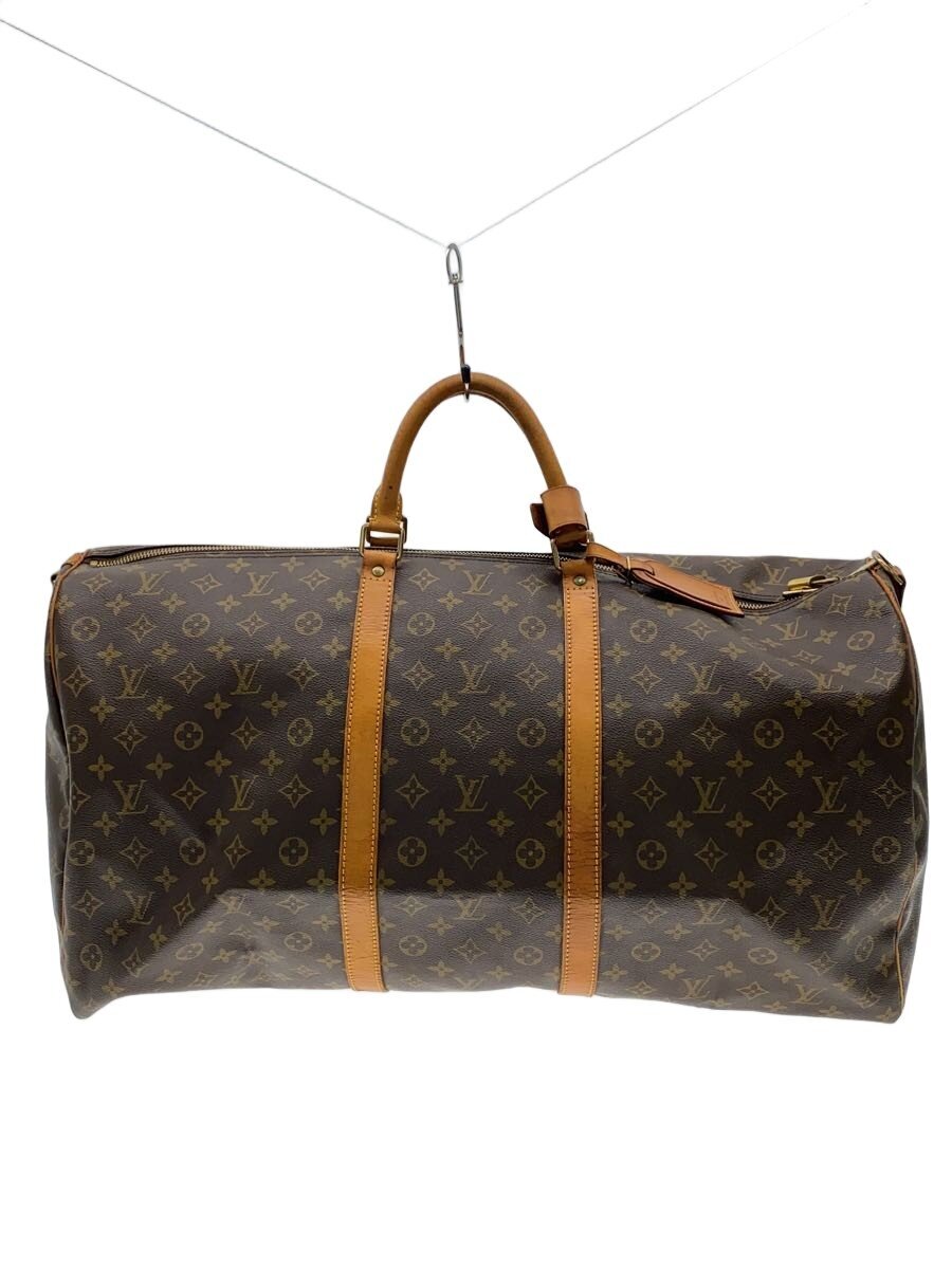 【中古】LOUIS VUITTON◆キーポル60_モノグラム・帆布/PVC/BRW【御徒面子】