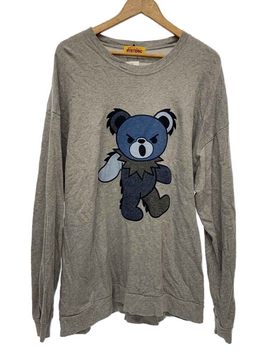 【中古】HYSTERIC GLAMOUR◆BIGDEAD/スウェット/FREE/コットン/GRY/01221CS01【メンズウェア】｜2ｎｄ STREET 店