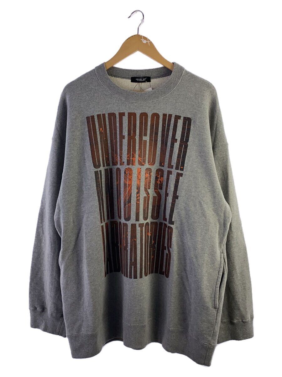 【中古】UNDERCOVER◆24AW/汗水/3/綿織物/GRY/刷り上げる/uc2d4891-2【メンズウェア】