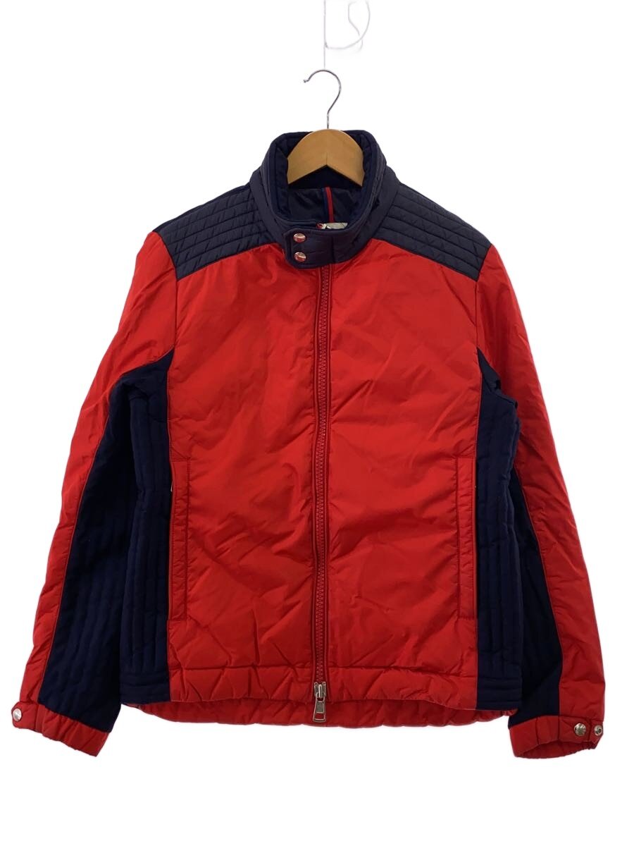 【中古】MONCLER◆ダウンジャケット/3/ポリエステル/RED【メンズウェア】|2nd STREET 店