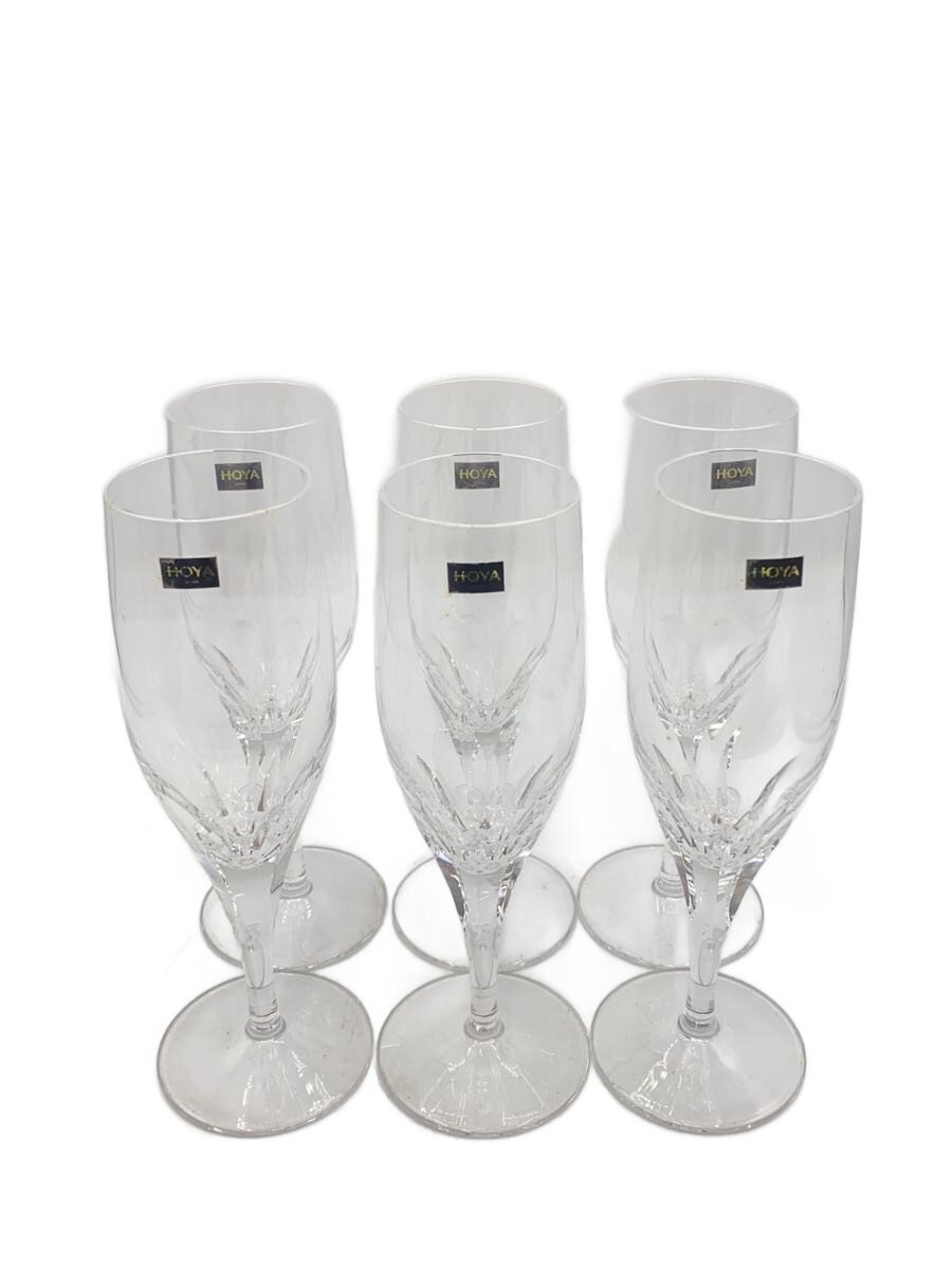 【中古】HOYA◆グラス/6点セット/CLR【キッチン用品】