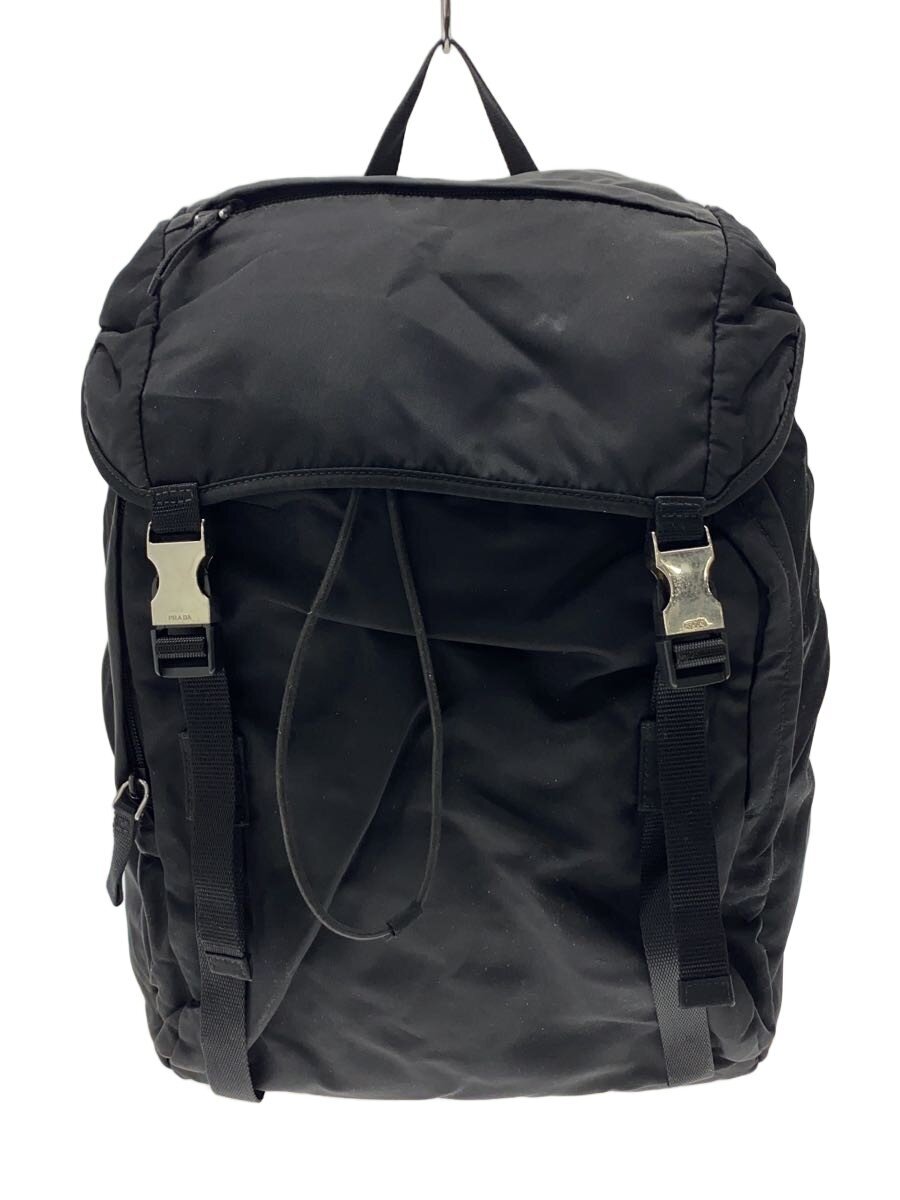【中古】PRADA◆背嚢/ナイロン/黒いこと/2VZ135/? NULL ?【御徒面子】