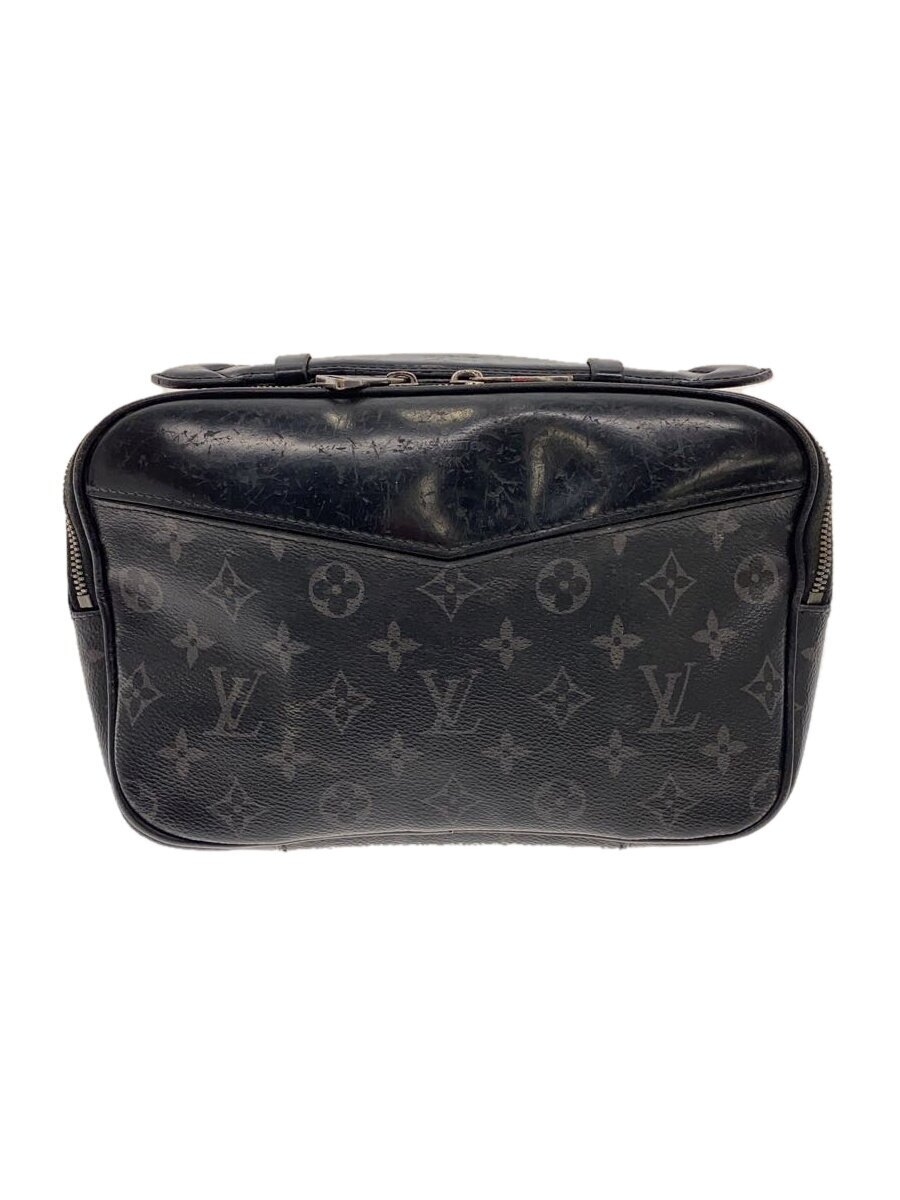 【中古】LOUIS VUITTON◆バムバッグ_モノグラム・エクリプス_BRW/PVC/BLK【御徒面子】
