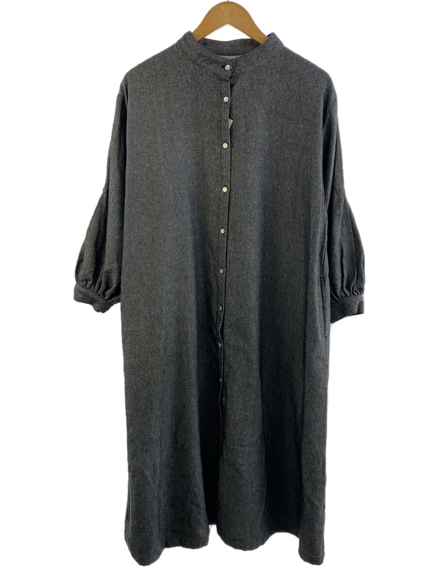 【中古】08Mab◆長袖衣装/FREE/綿織物/GRY/CF-1223HF871【レディース御召しもの】