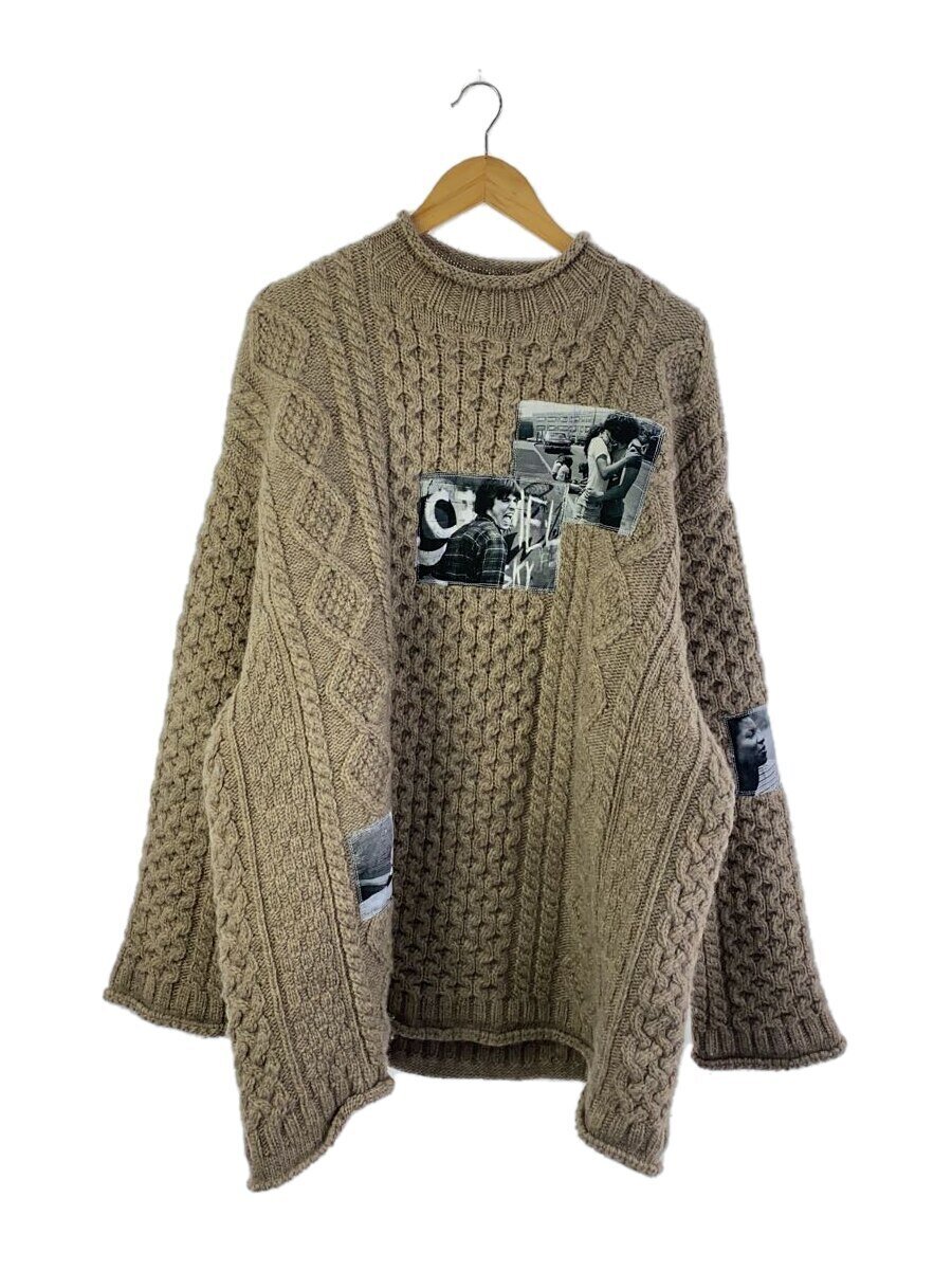 【中古】TAKAHIROMIYASHITA TheSoloist.◆編み物・スウェーター(朦々たる)/44/羊毛/BEG/0003aw24【メンズウェア】