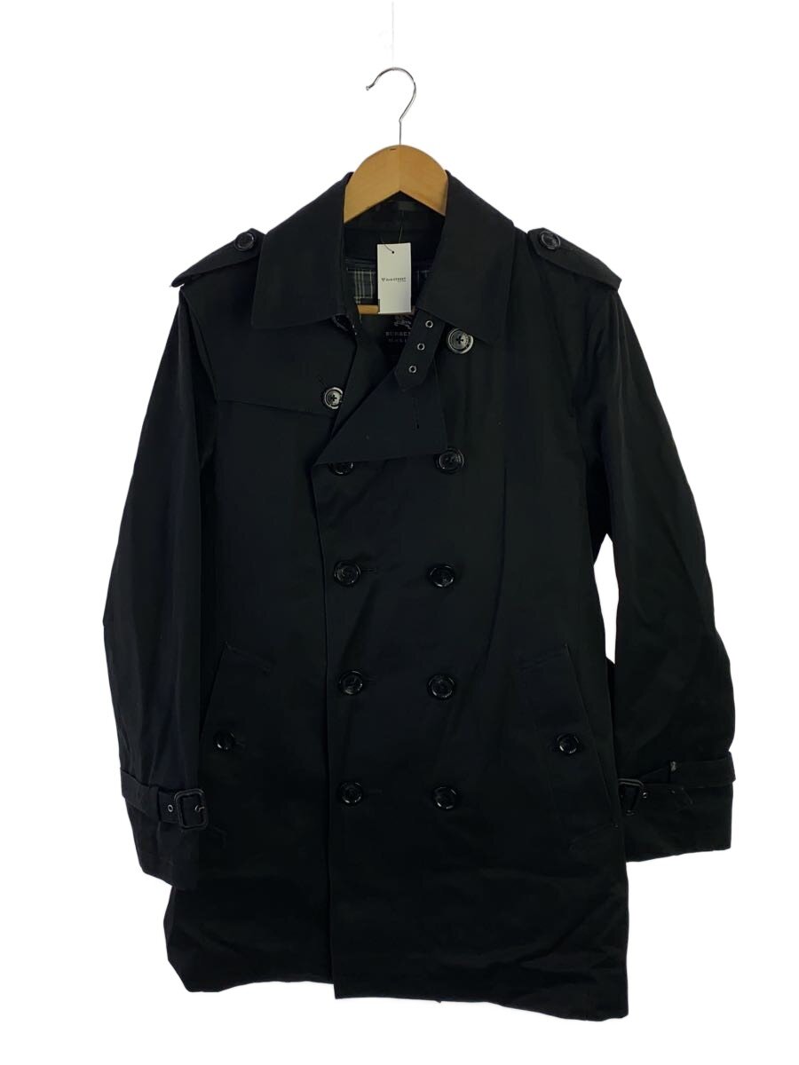 【中古】BURBERRY BLACK LABEL◆ステンカラーコート/M/コットン/BLK/無地/bma44-312-09//【メンズウェア】｜2ｎｄ STREET 店