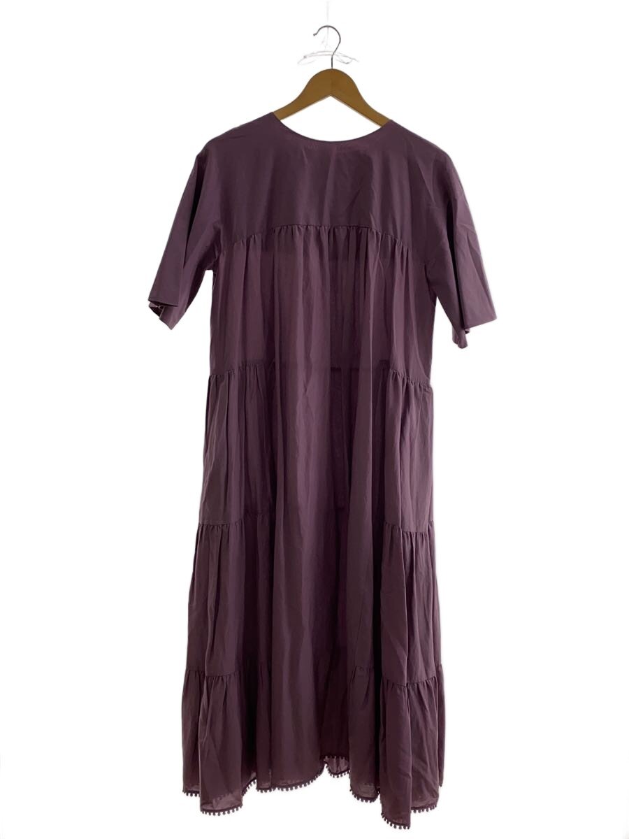 【中古】DRESSTERIOR◆コットンシルクティアードワンピース/38/綿織物/PUP/無地/085-58105【レディース御召しもの】