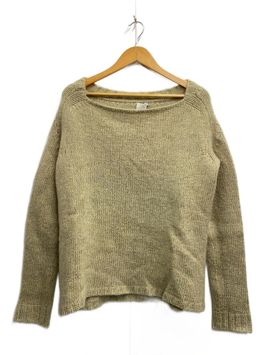 【中古】DRIES VAN NOTEN◆モヘヤ混/ライカ期/編み物・スウェーター(朦々たる)/S/羊毛/YLW【メンズウェア】