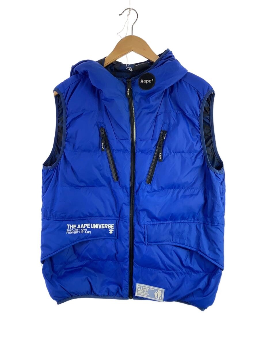 【中古】APEE◆AAPE REVERSIBLE VEST/リバーシブル/ダウンベスト/XL/aapvcm7125xx7【メンズウェア】|2nd STREET 店