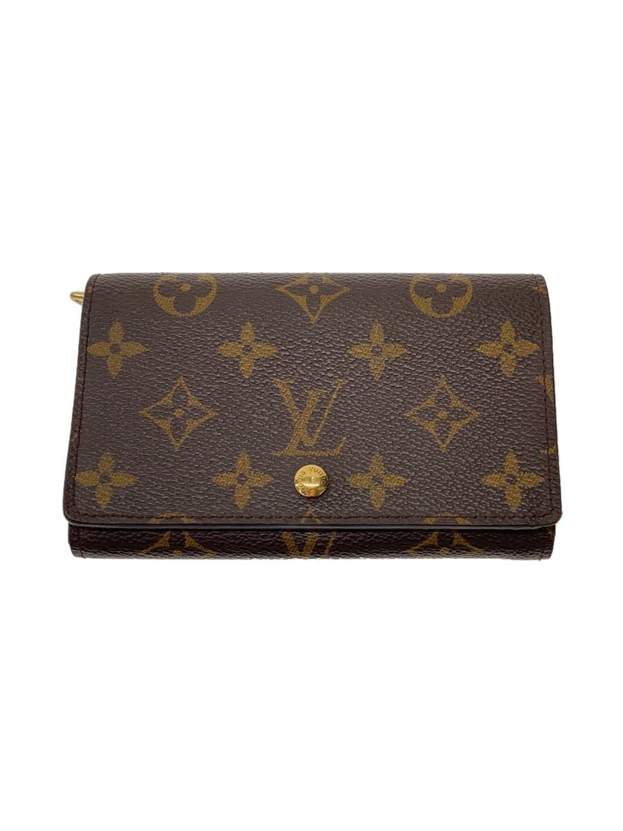 【中古】LOUIS VUITTON◆2)ポルト・フォイユ・トレゾール_モノグラム・キャンバス_BRW/PVC/BRW/総柄/レディース//【服飾雑貨他】 14,936円