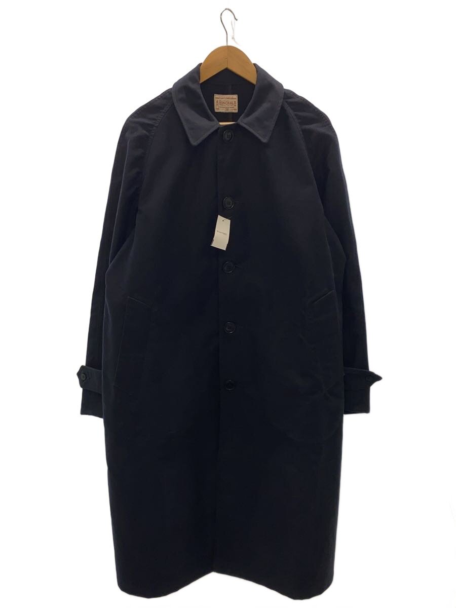 【中古】BONCOURA◆ステンカラー厚地の外套/38/綿織物/NVY/無地【メンズウェア】