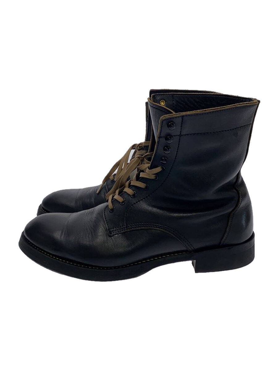 【中古】Makers◆×FINE CREEK/Duofold/BECK/茶芯/レースアップブーツ/US8.5/ブラック/馬革【シューズ】画像