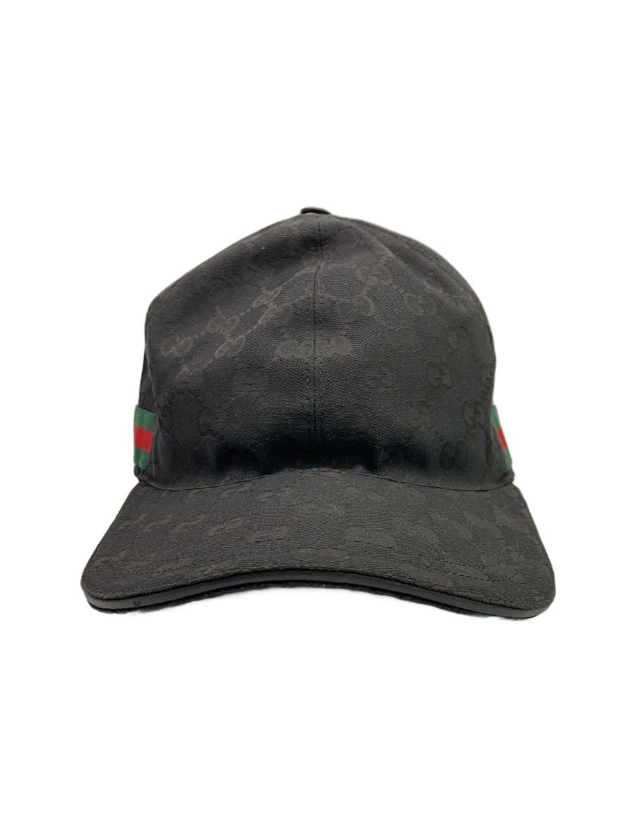 【中古】GUCCI◆旗がしら/--/ポリエステル/BLK/メンズ/200035 601491【服飾雑貨他】