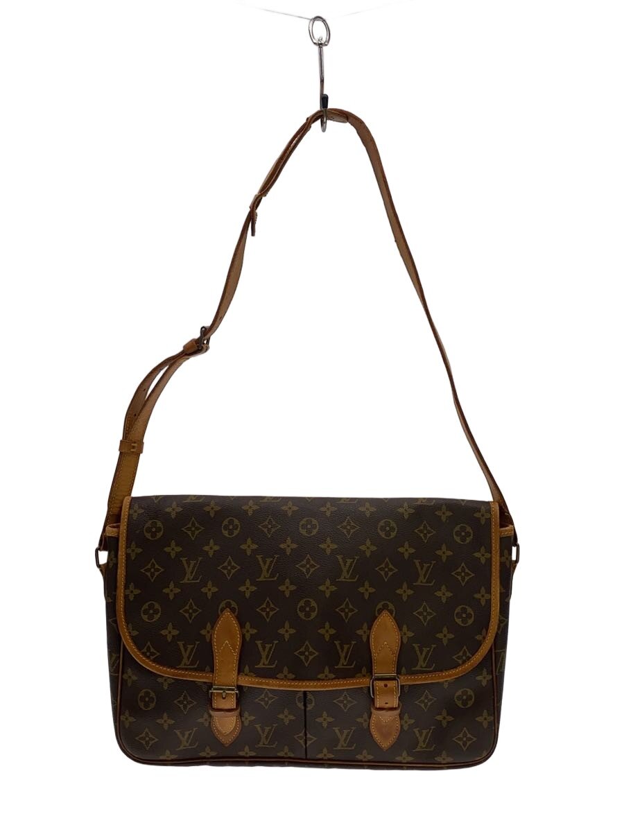 【中古】LOUIS VUITTON◆LOUIS VUITTON ルィヴィトン ジベシエールGM_モノグラム・キャンバス/PVC/BRW【バッグ】|2nd STREET 店