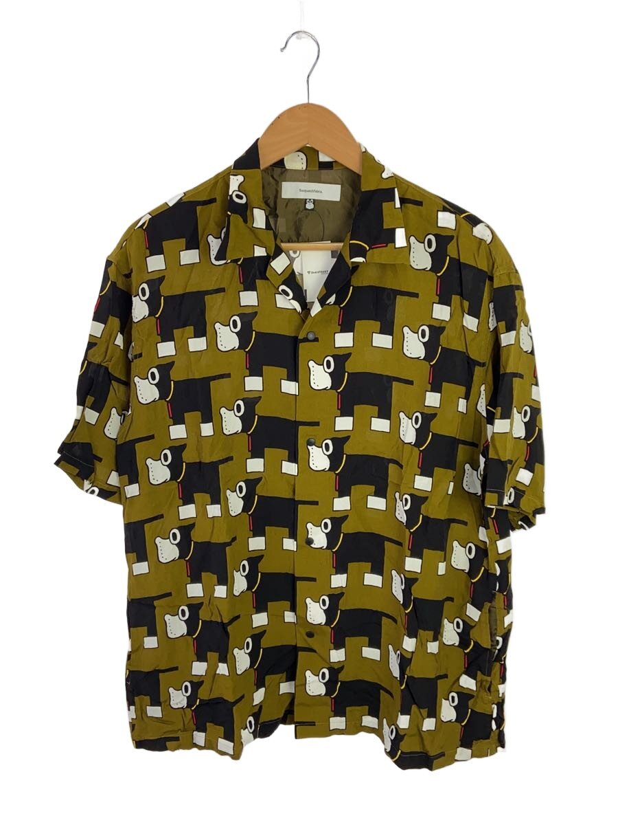 【中古】Sasquatchfabrix.◆半袖プルオーバー/L/人絹/KHK/総柄/21SS-SY5-030//【メンズウェア】
