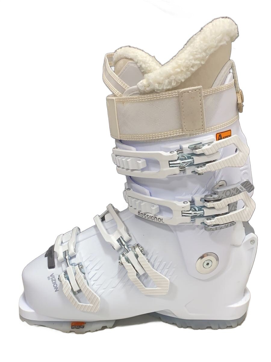 【中古】ROSSIGNOL◆24-25/VIZION 80/スキーの板ブーツ/22.5珊/WHT/成年者/RBN7270【運動競技】
