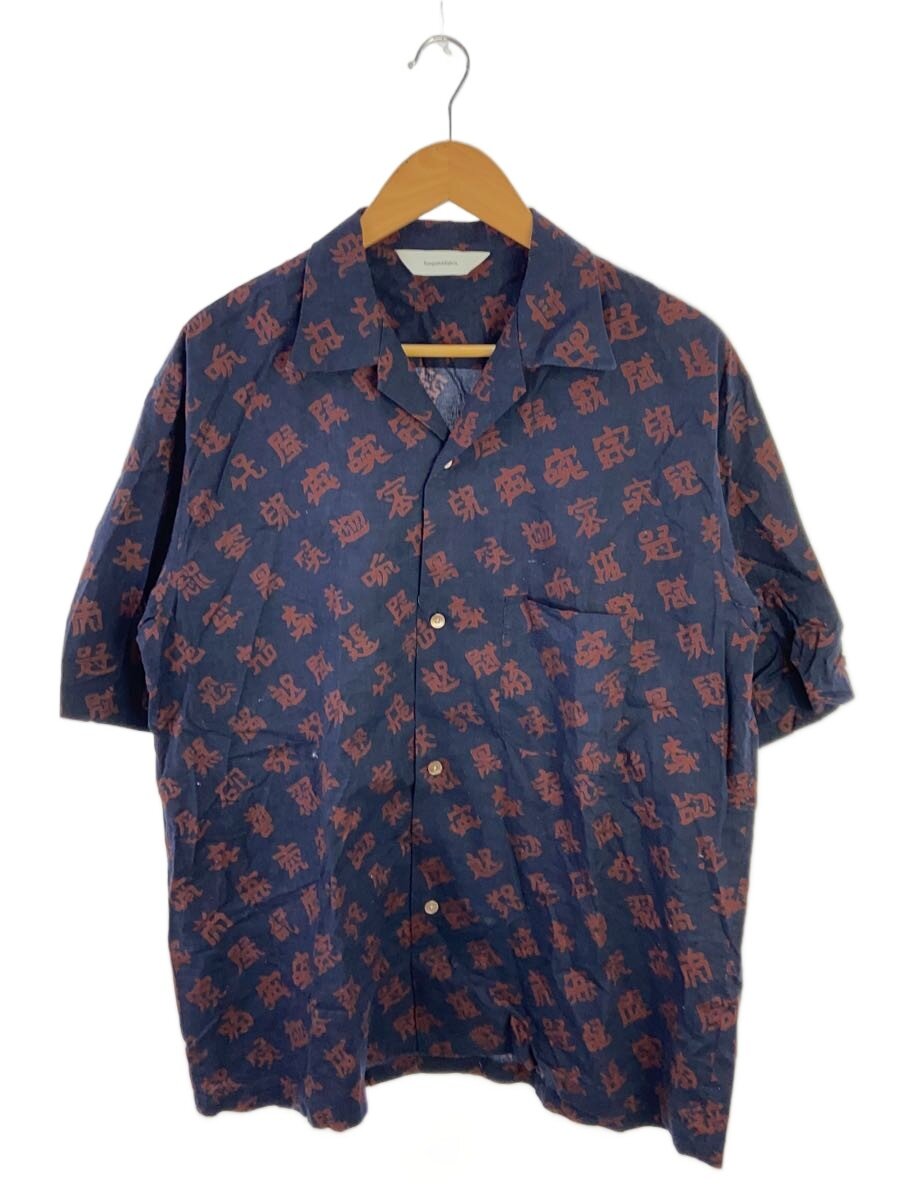 【中古】Sasquatchfabrix.◆半袖プルオーバー/XL/綿織物/NVY/総柄/23SS-SY5-030//【メンズウェア】