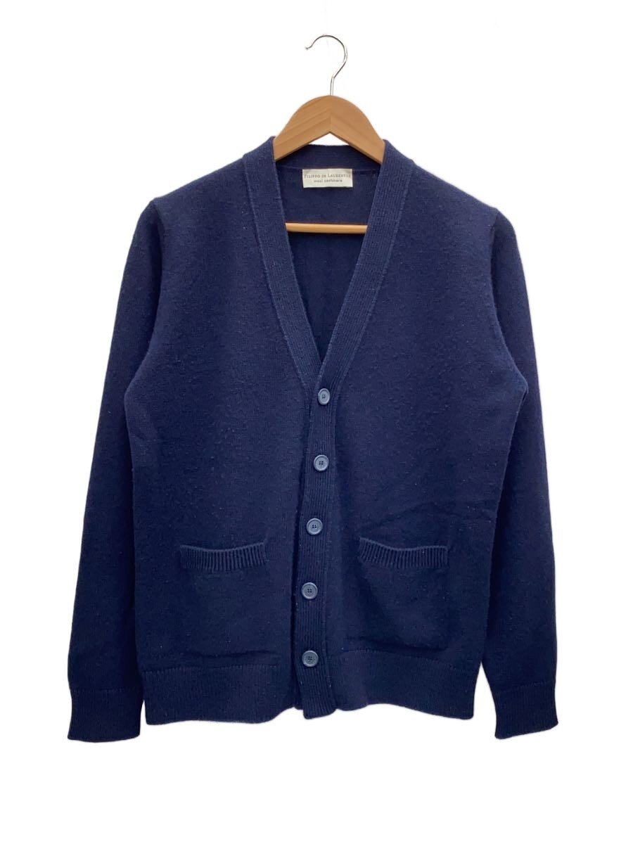 【中古】filippo de laurentiis◆ウール/カシミア10％ /カーディガン(厚手)/48/ウール/NVY/無地【メンズウェア】｜2ｎｄ STREET 店