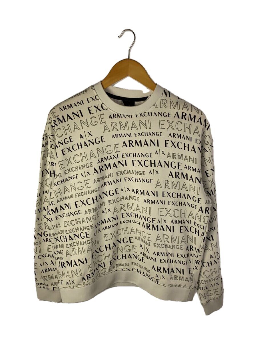【中古】ARMANI EXCHANGE◆汗水/S/ポリエステル/WHT/総柄/6GZM80ZJU1Z【レディースお召しもの】