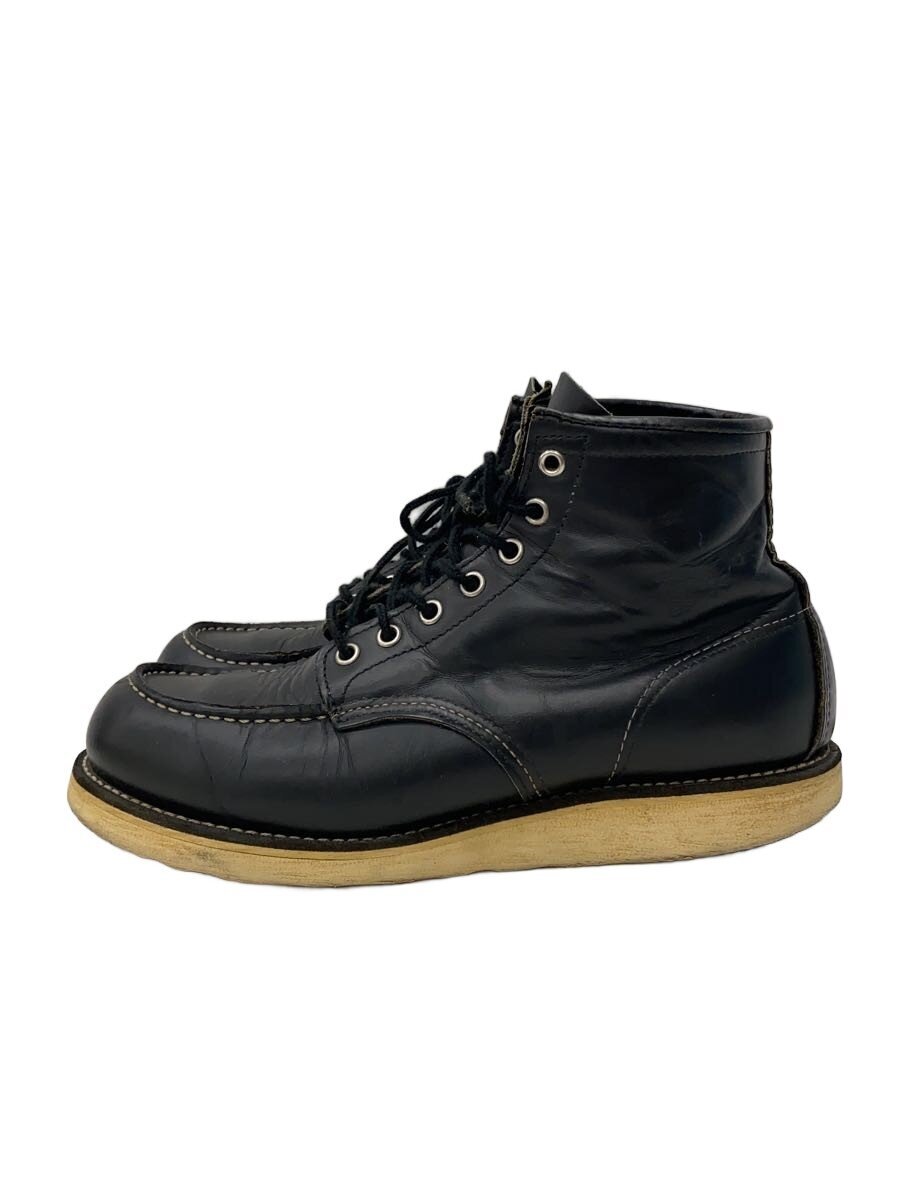 【中古】RED WING◆レースアップブーツ/US9/BLK/90s/刺繍羽根タグ【シューズ】|2nd STREET 店