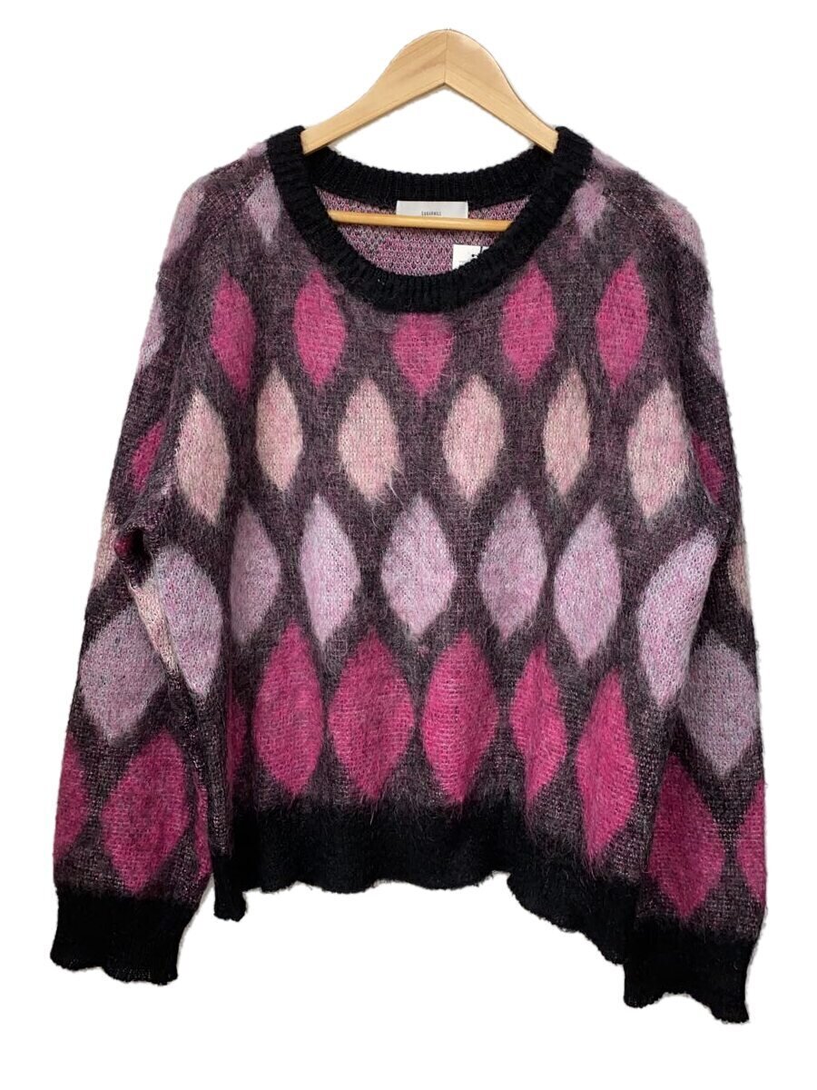 【中古】SUGARHILL◆モヘヤ編み物・ティーシャツ(朦朦たる)/2/モヘヤ/PUP/総柄/20AWKN03【メンズウェア】