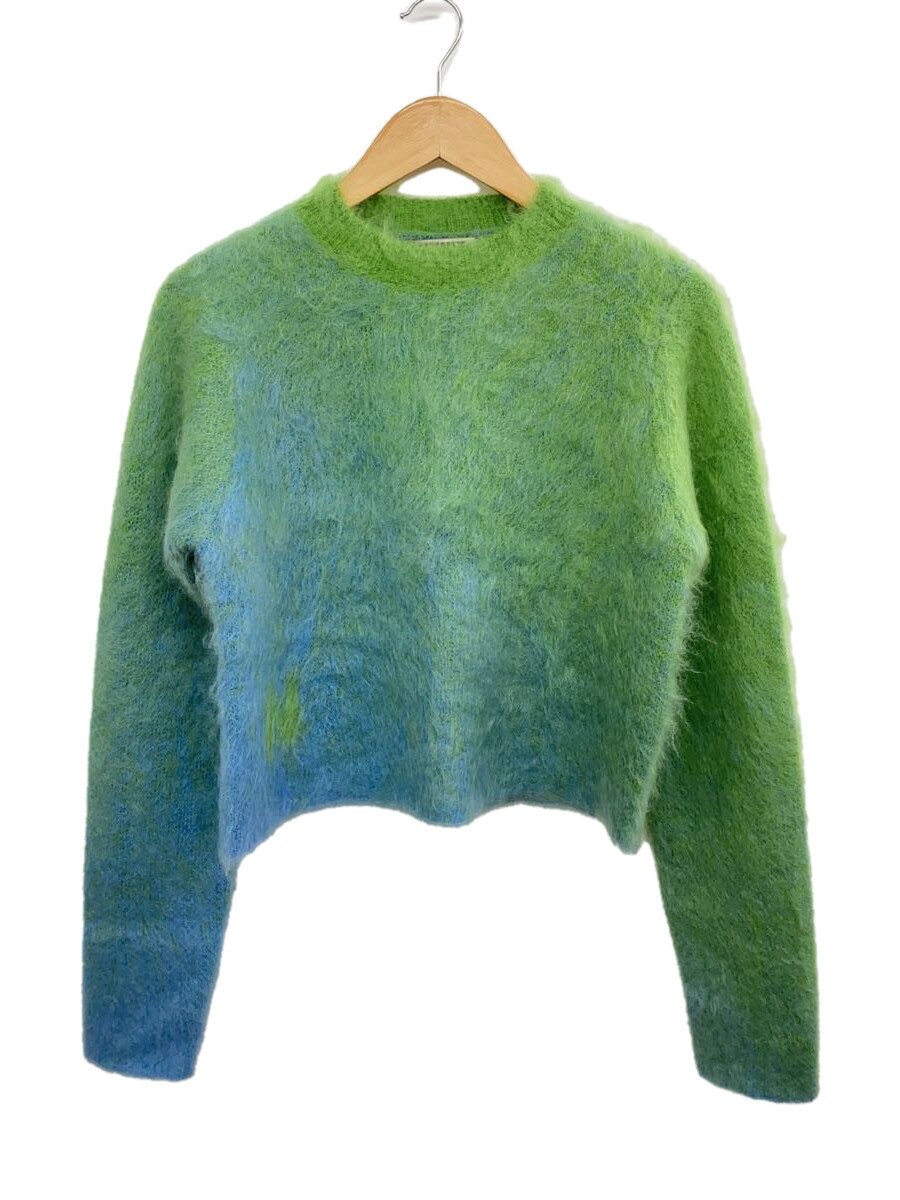 【中古】NKNIT◆編み物・プルオーバー(朦々たる)/0/羊毛/GRN/NKNIT23AW-N56【レディース御召しもの】