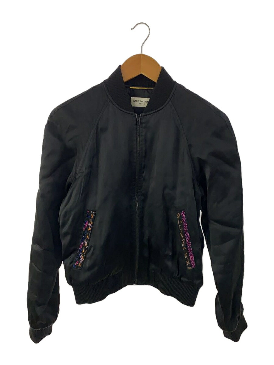 サンローランパリ 16SS BANG スパンコール レザーブルゾン　スカジャン サンローランパリ 16SS BANG スパンコール レザーブルゾン