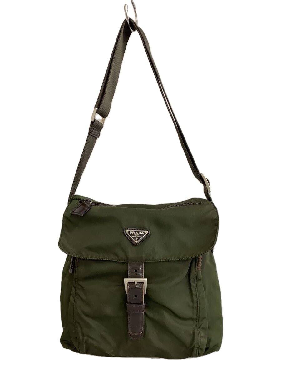 【中古】PRADA◆ショルダーバッグ/ナイロン/GRN【バッグ】｜2ｎｄ STREET 店