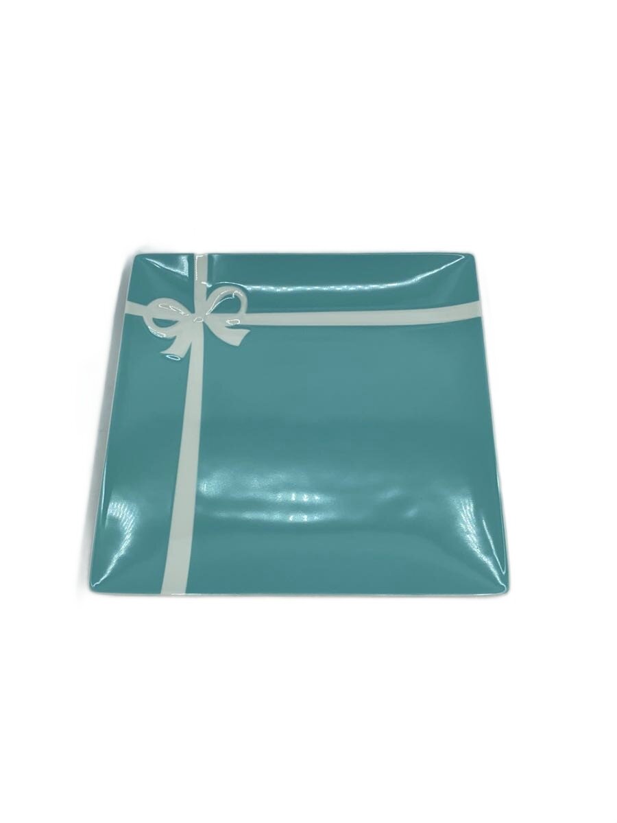 【中古】TIFFANY&Co.◆ブルーボックス スクエアプレート/24cm/プレート/BLU【キッチン用品】