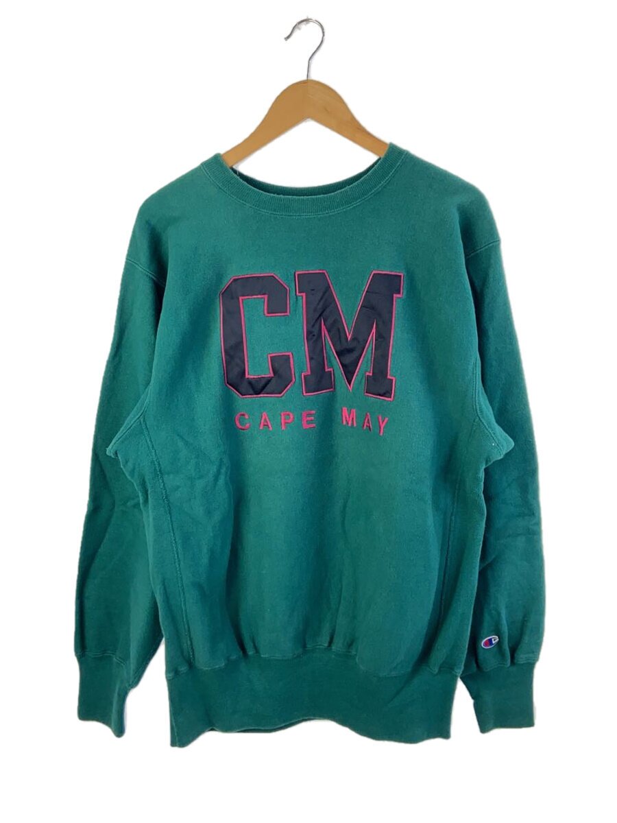【中古】Champion◆汗水/XL/綿織物/GRN/無地/REVERSE WEAVE【メンズウェア】