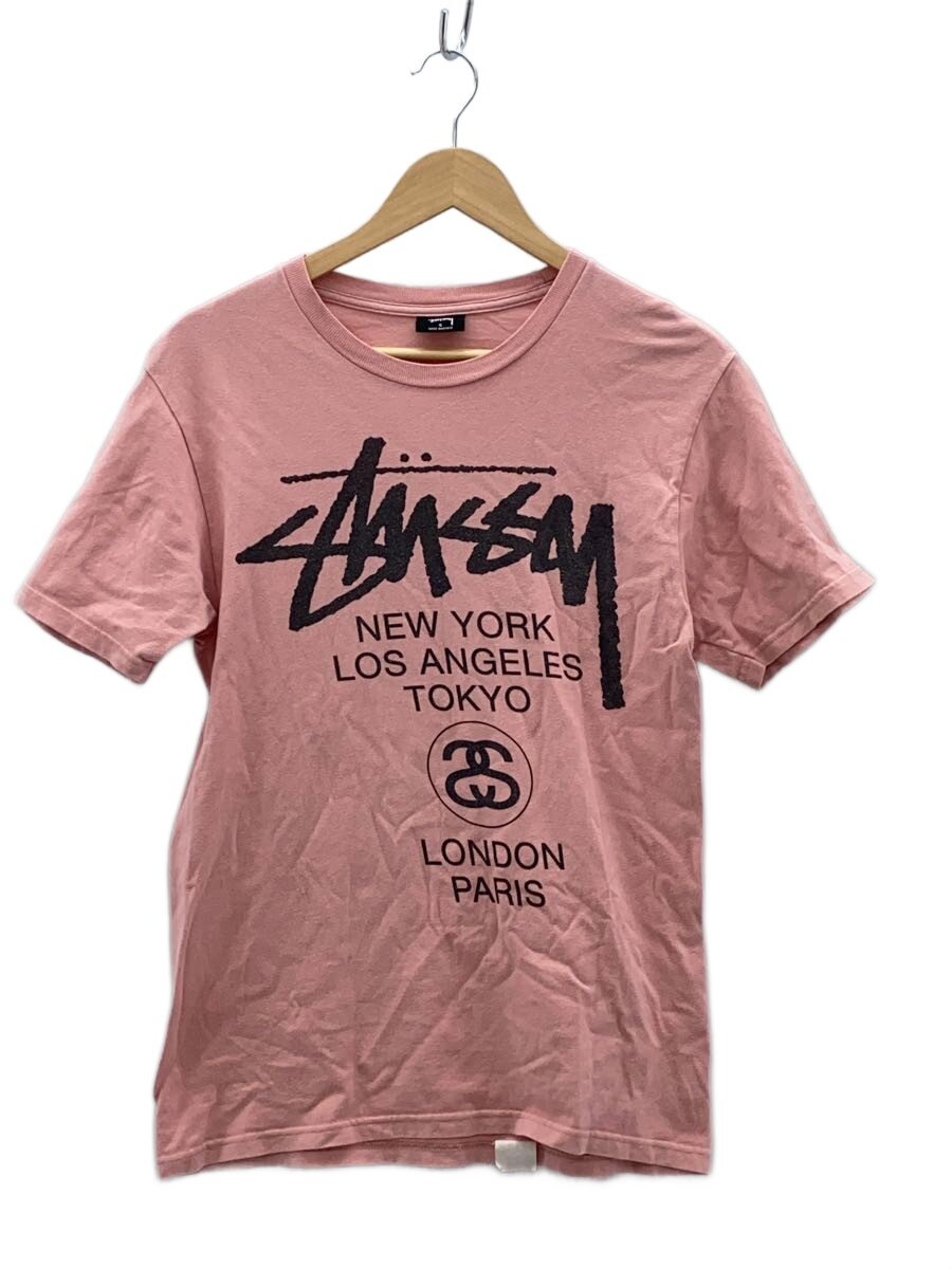 【中古】STUSSY◆プルオーバー/M/綿織物/PNK【メンズウェア】