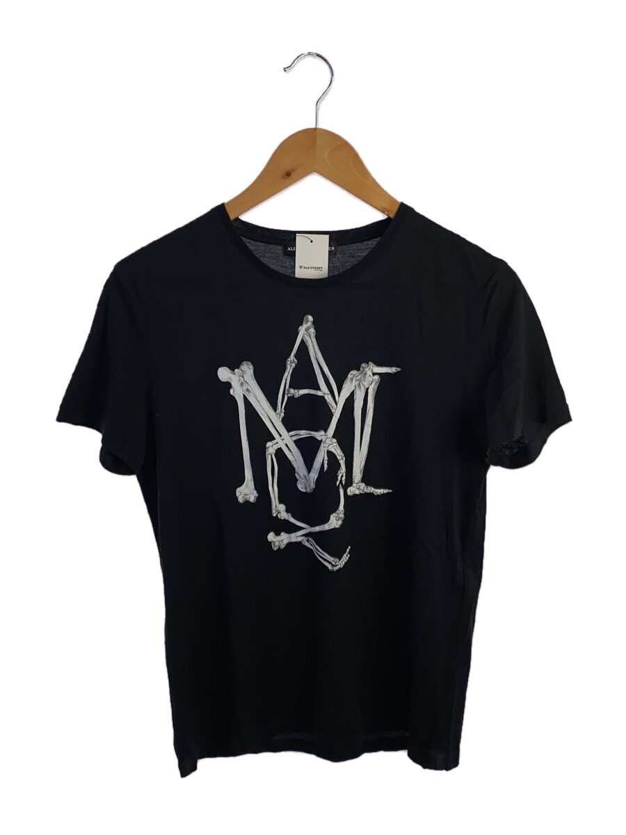 【中古】Alexander McQueen◆ティーシャツ/S/綿織物/黒いこと【レディース御召しもの】