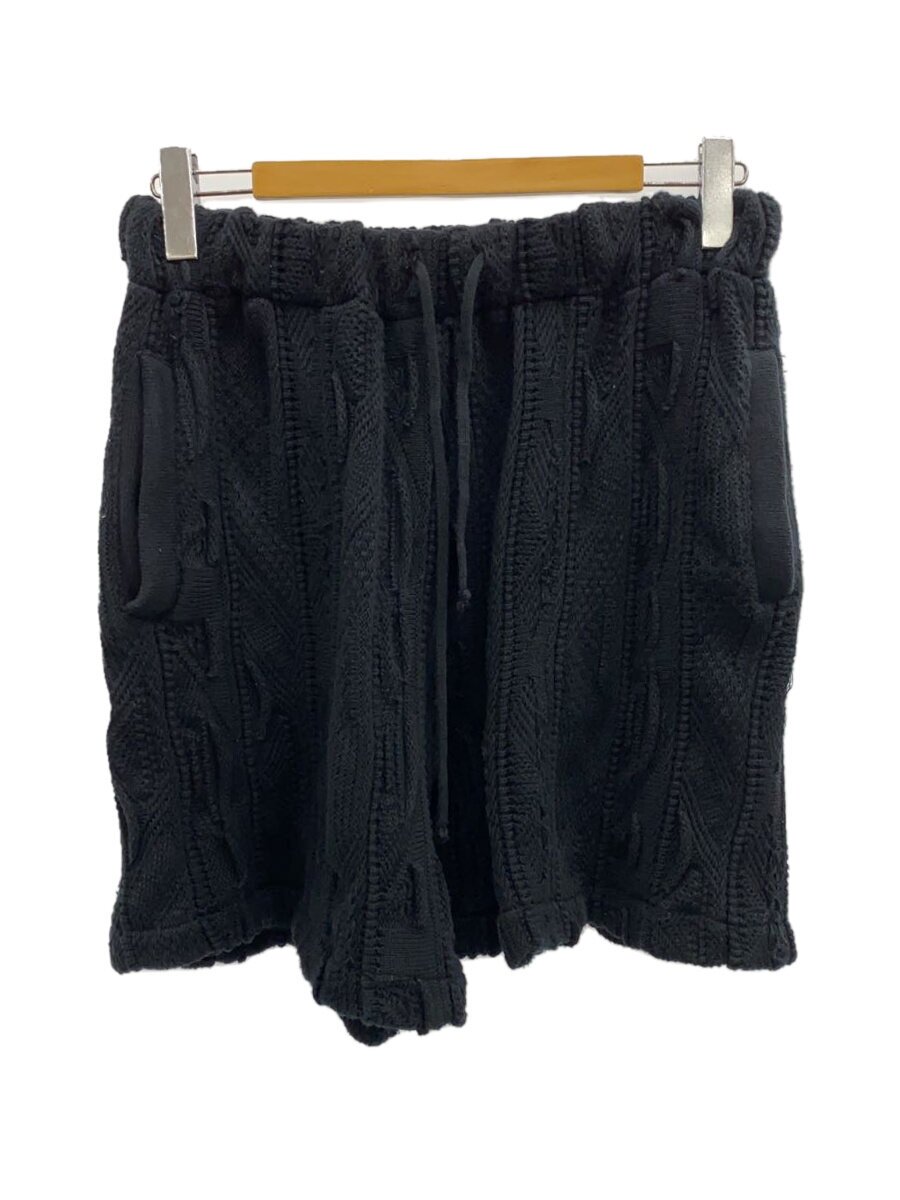 【中古】COOTIE◆3D JACQUARD KNIT EASY SHORT/遊撃手ズボン下/M/綿織物/BLK/CTE-23S126【メンズウェア】