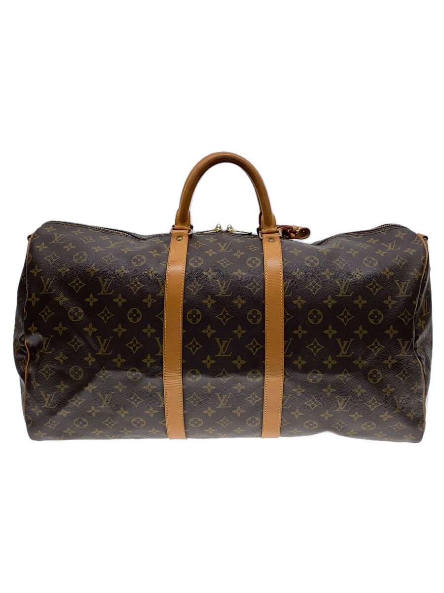 【中古】LOUIS VUITTON◆キーポル55_モノグラム・帆布_BRW/PVC/赤銅色【御徒面子】