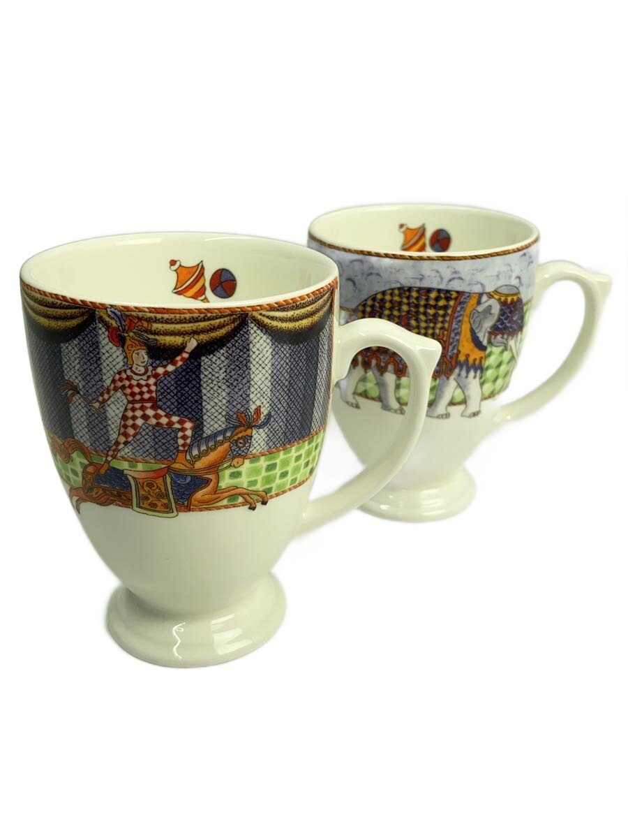 【中古】WEDGWOOD◆サーカスつづき物/優勝杯\u0026平円盤/2点書き割り/WHT【勝手もと装置】