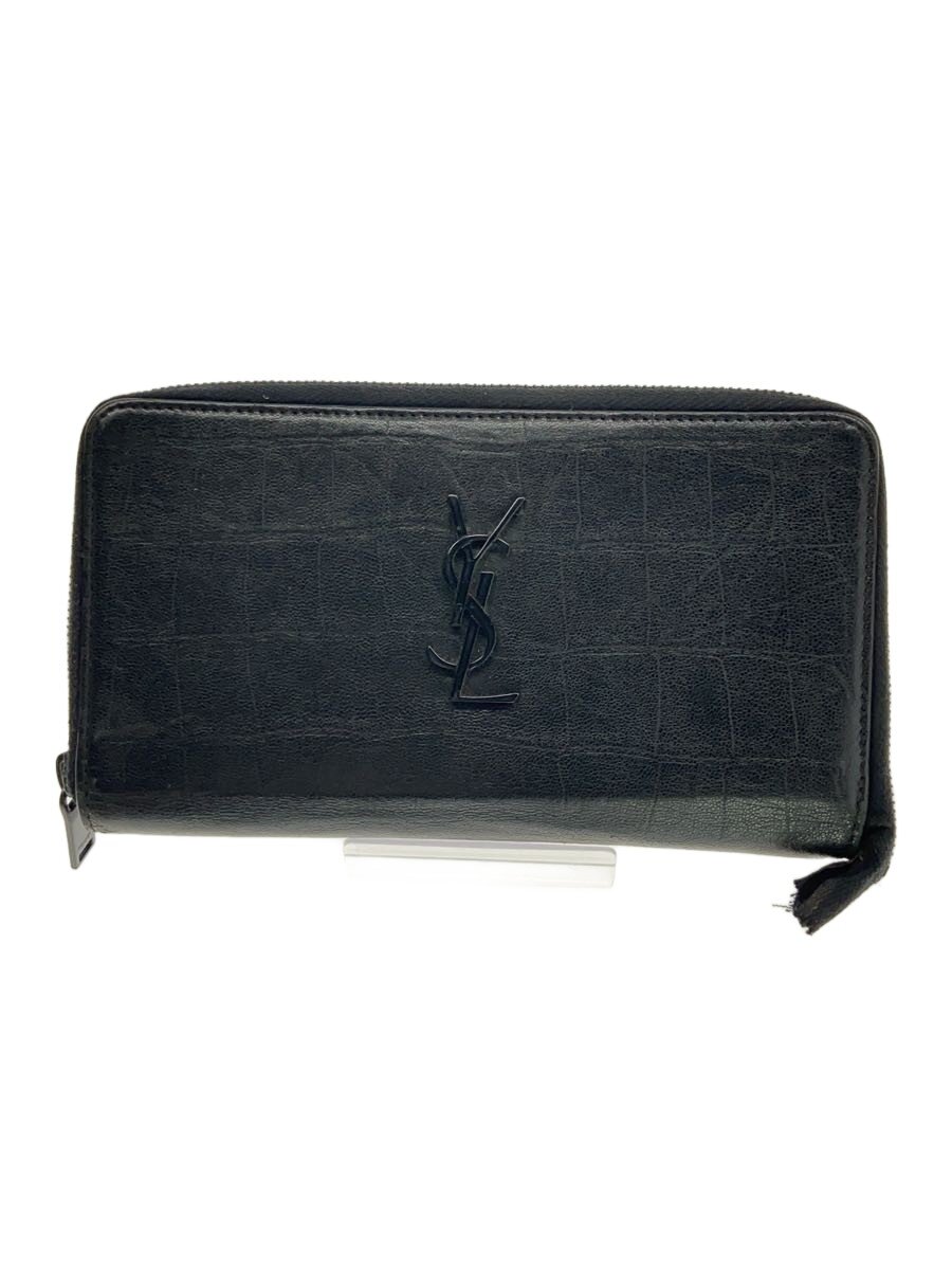 【中古】YVES SAINT LAURENT◆長銭入れ/--/BLK/メンズ/INN529899・1118【服飾雑貨他】