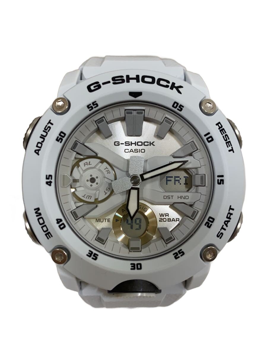 【中古】CASIO◆石英ウオッチ/デジアナ/--/GRY/GRY/GA-2000S-7ADR【服飾雑貨他】