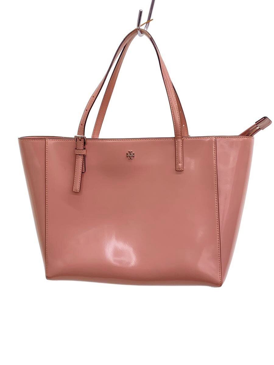 【中古】TORY BURCH◆トートバッグ/--/PNK/無地【御徒面子】