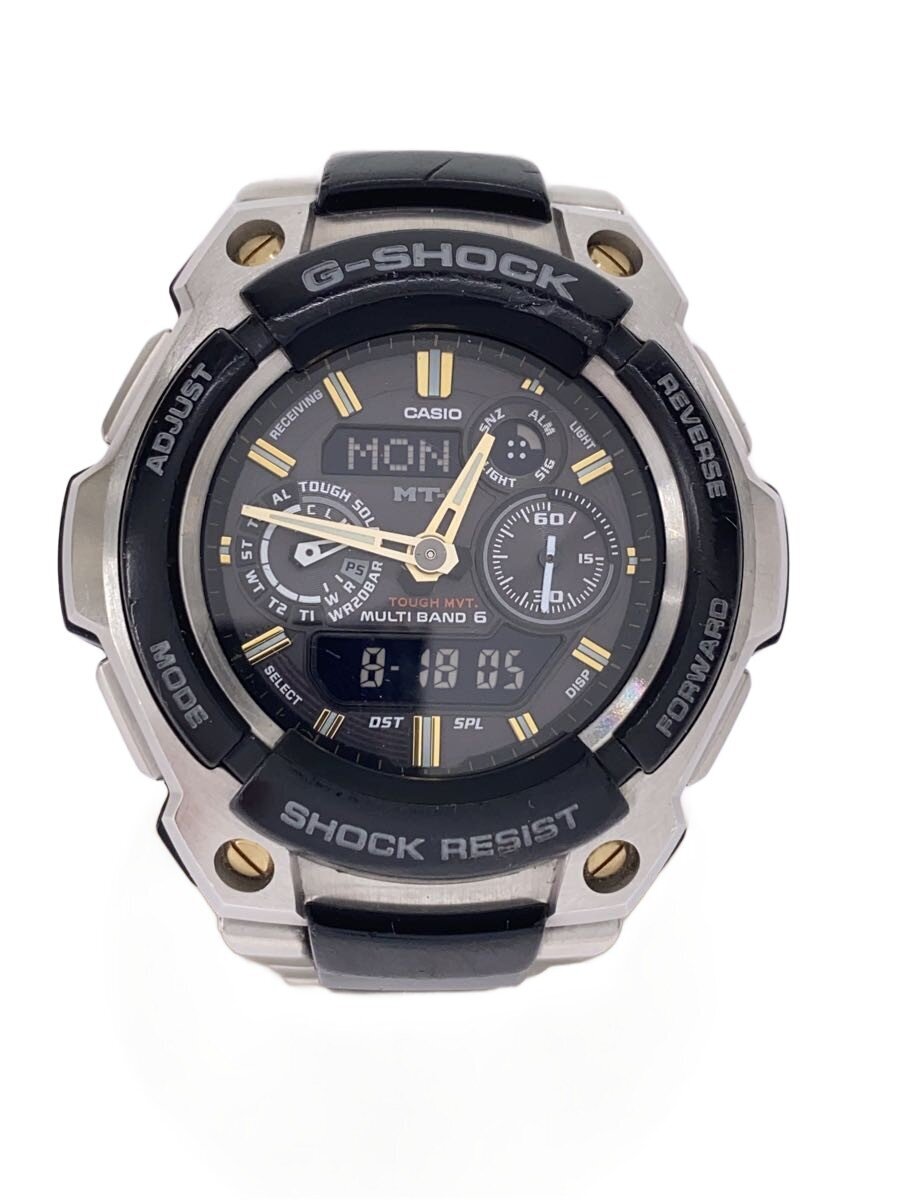 【中古】CASIO◆ソーラーウオッチ・G-SHOCK/デジアナ/ステンレス鋼/SLV/SLV【服飾雑貨他】