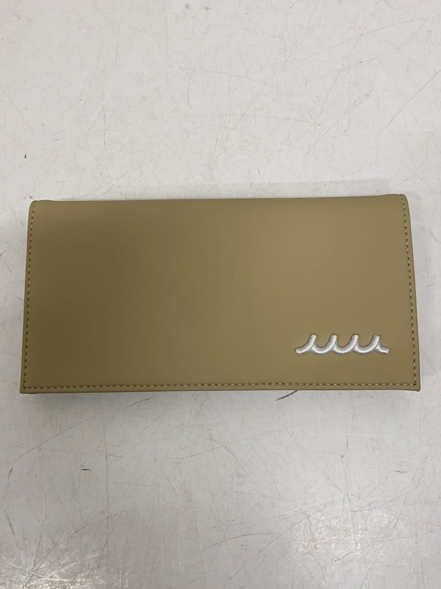【中古】muta◆WAVEウェーブロゴエシカルレザーバーティカルウォレット財布/BEG【服飾雑貨他】｜2ｎｄ STREET 店