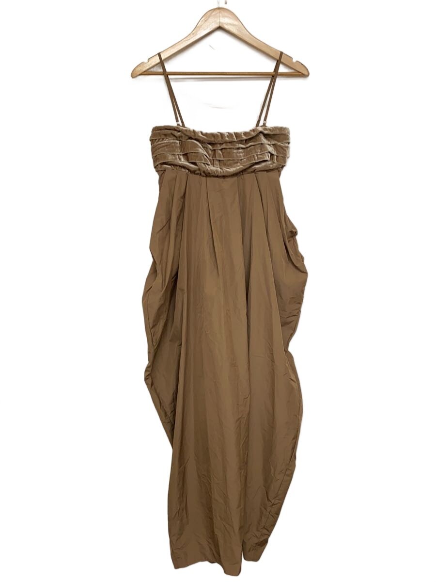 【中古】PRANK PROJECT◆Big Bow Maxi Dress_ビッグボウマキFREE/ポリエステル/BRW/無地/312422661【レディースお召しもの】