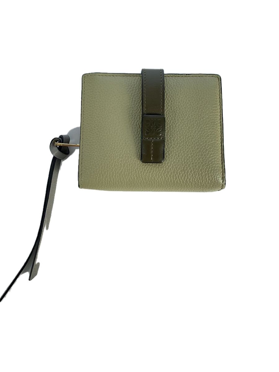 【中古】LOEWE◆御釣り入れ物質の状態思いめぐらす/2つ折り紙入れ/なめし革/GRN/レディース/c660z41x01//【服飾雑貨他】