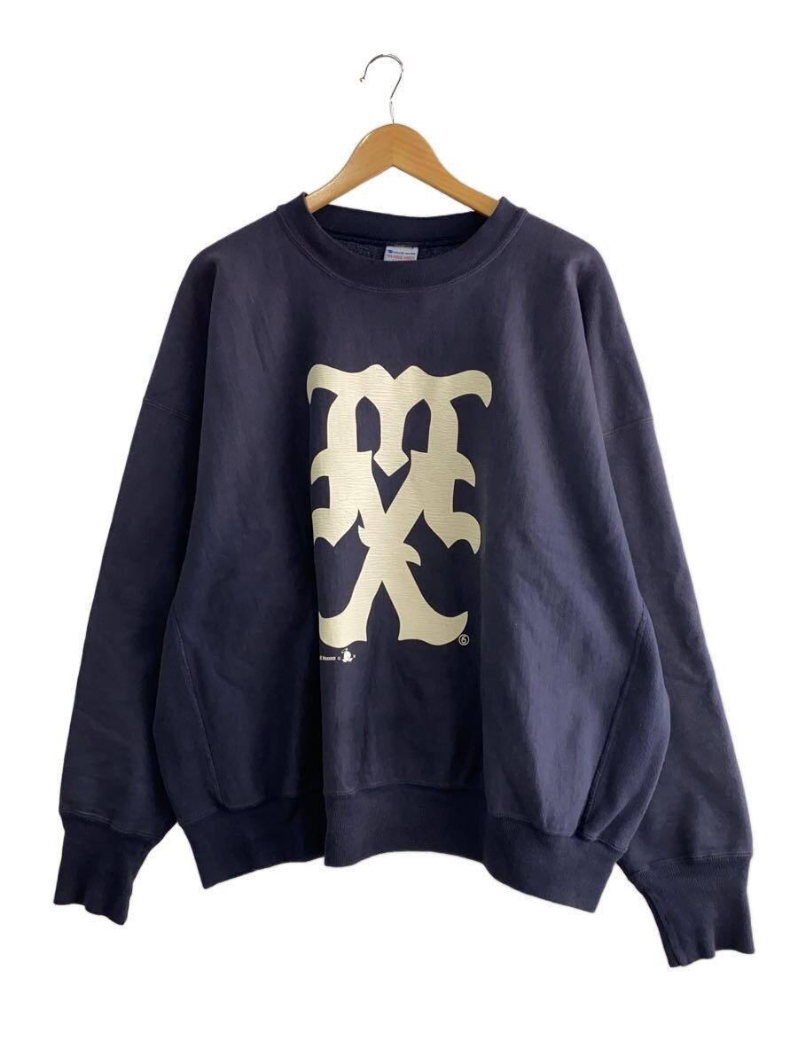 【中古】SAINT MICHAEL◆24AW/MX CREW SWT/スウェット/XL/コットン/NVY/SM-YS1-0000-033//【メンズウェア】｜2ｎｄ STREET 店