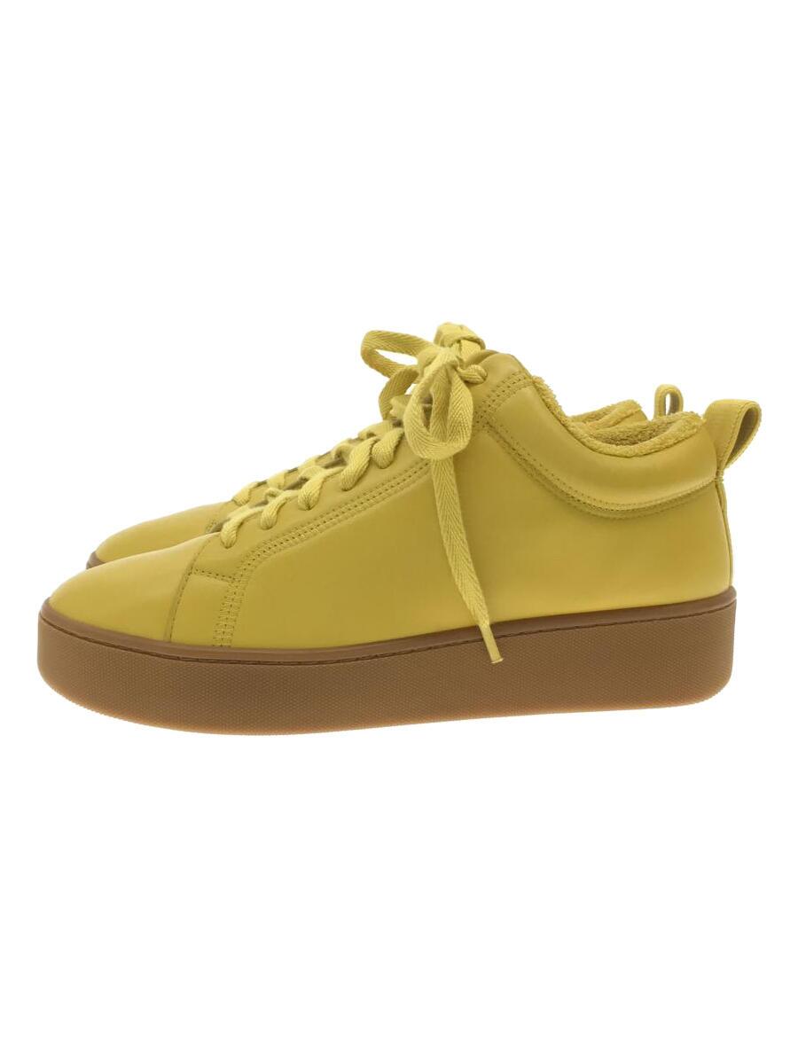 【中古】BOTTEGA VENETA◆ローカットスニーカー/39/YLW/なめし革/651427【シューズ】