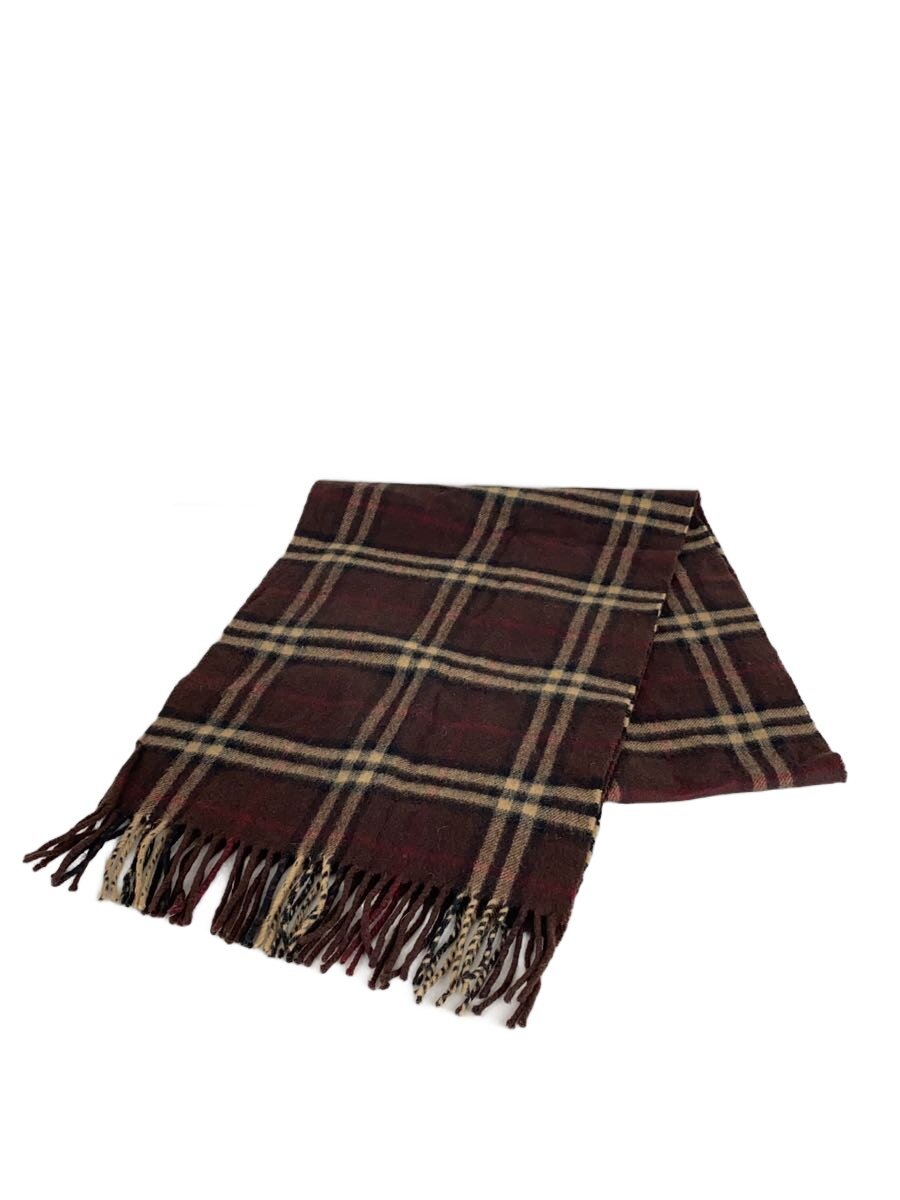 【中古】BURBERRY◆えり巻き/カシミヤ/赤銅色/レディース/スコットランド製/カシミヤ100100分率【服飾雑貨他】