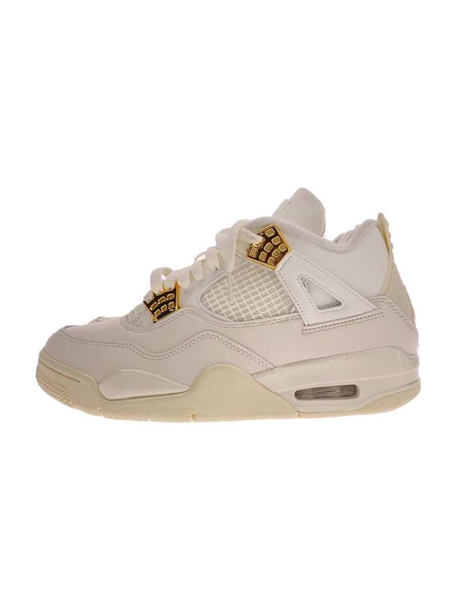 【中古】NIKE◆AIR JORDAN 4_エアジョーダン 4/26珊/WHT【シューズ】