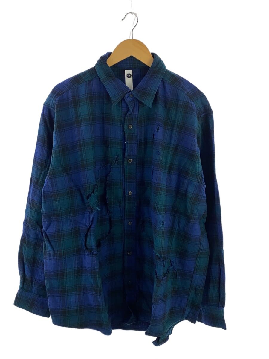 【中古】ISSUETHINGS◆ネルシャツ/3/コットン/GRN/チェック/24b/66a-c-08-gr-03【メンズウェア】|2nd STREET 店